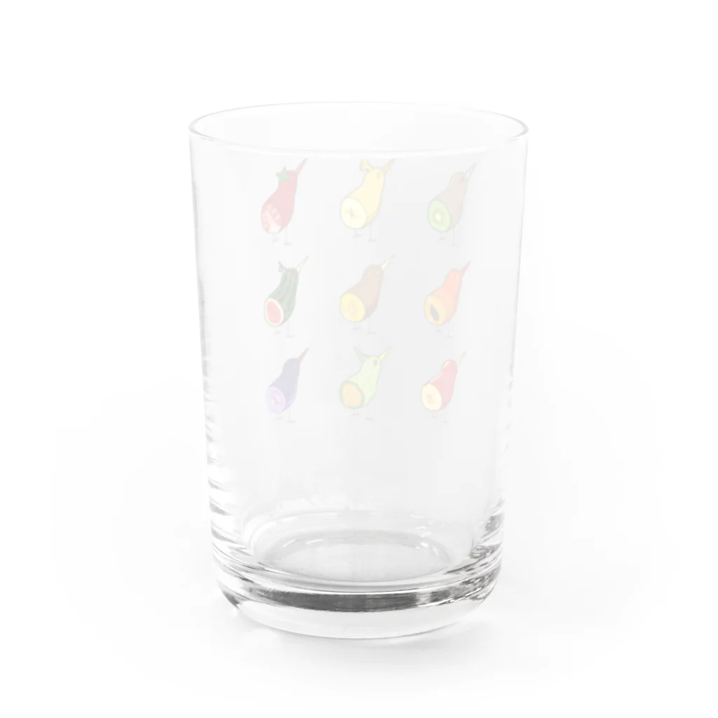 ND🦄のキウイフレンズ Water Glass :back
