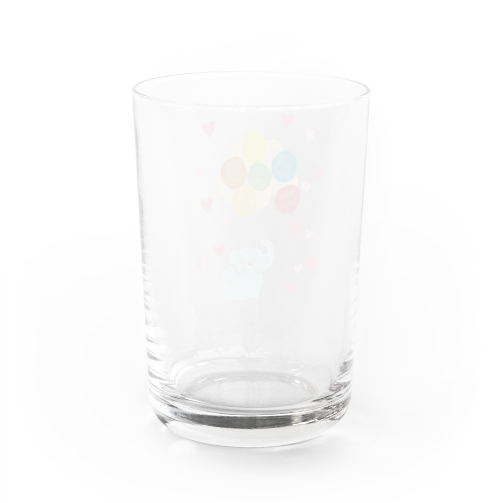 おちえるーむの風船とぞうさん Water Glass :back