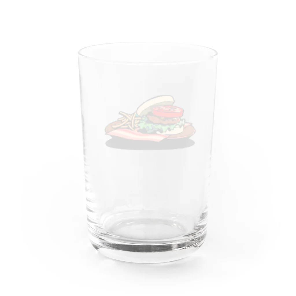 ときどきサボタージュのHAMBURGER SET Water Glass :back