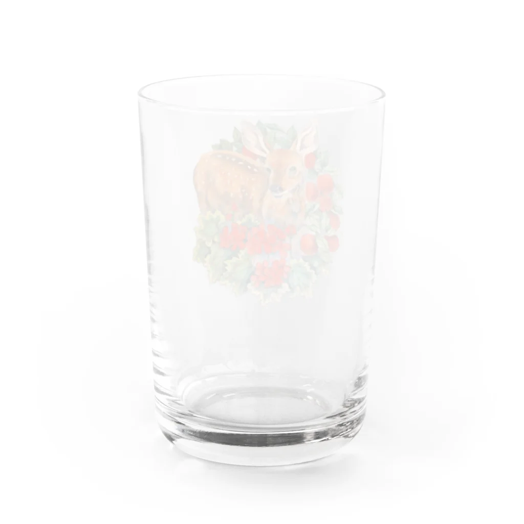 Floris Fiolia by 星丘空の【日本画×切り絵】赤い森のバンビ Water Glass :back