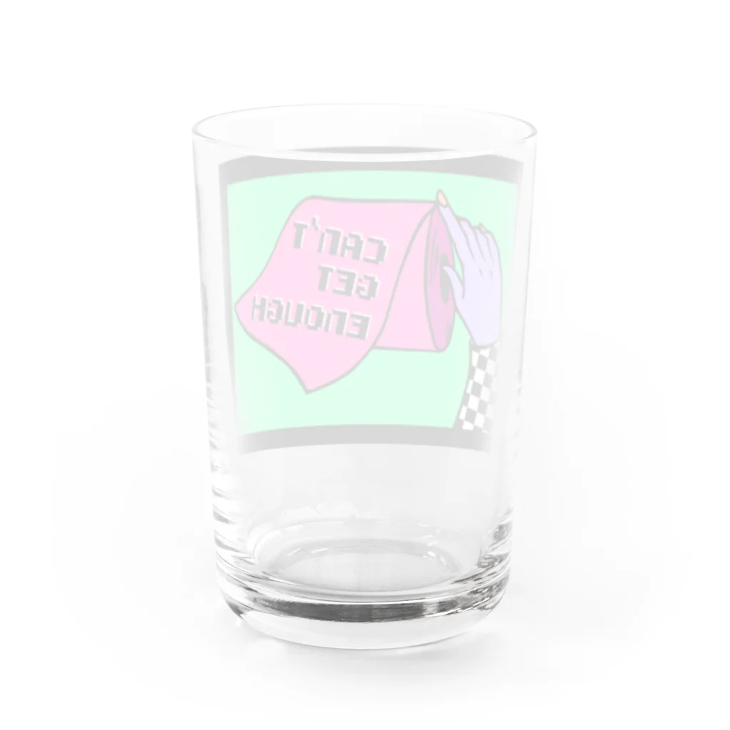 Mieko_KawasakiのCAN'T GET ENOUGH / GREEN トイレットペーパー　 Water Glass :back