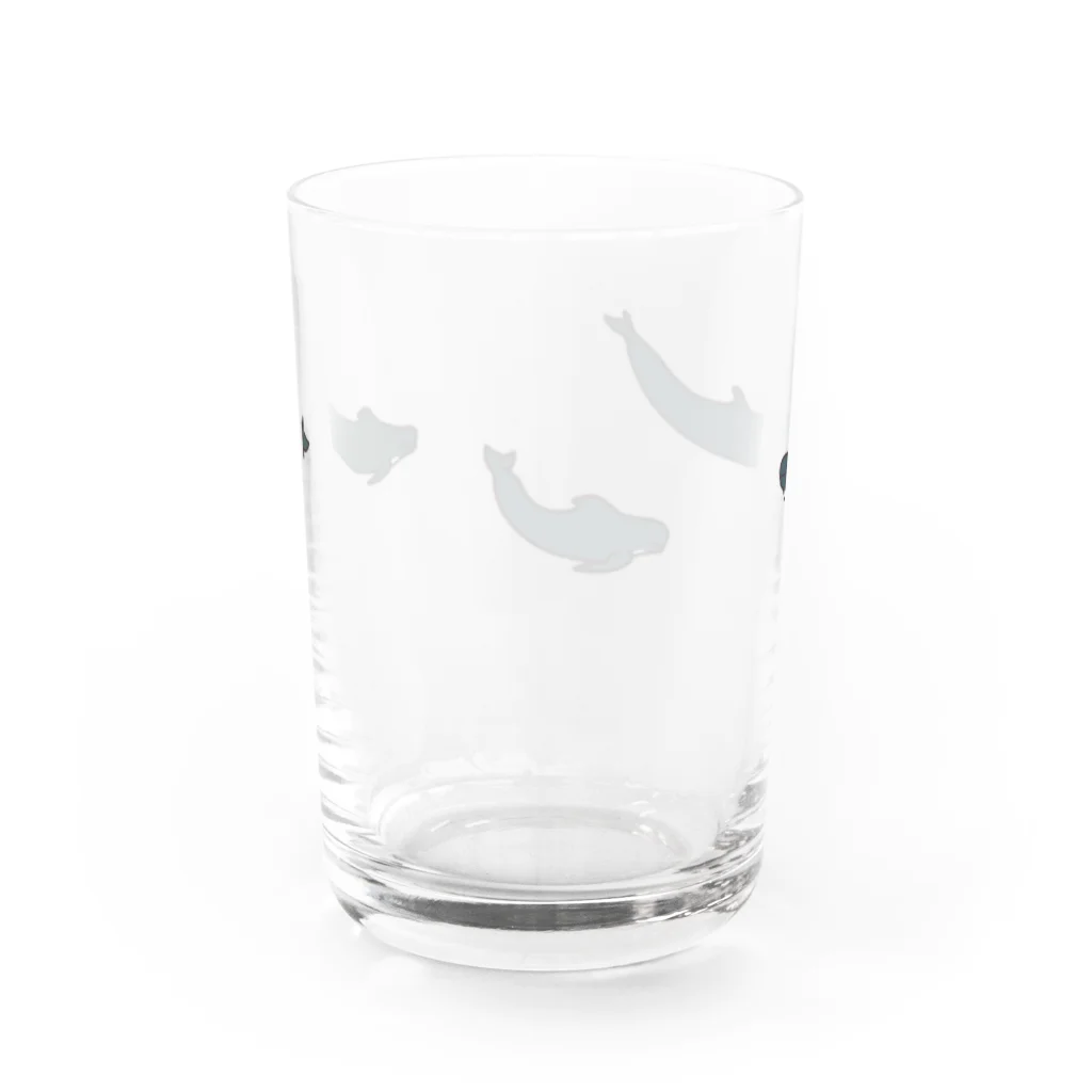 クジラの雑貨屋さん。のゴントウクジラトリオ・グラス Water Glass :back