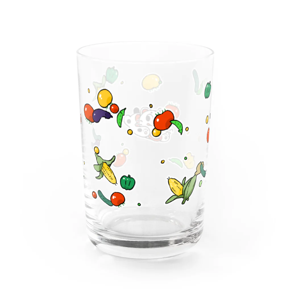 をかし屋のこまいぬくん　すこやか夏の日 Water Glass :back