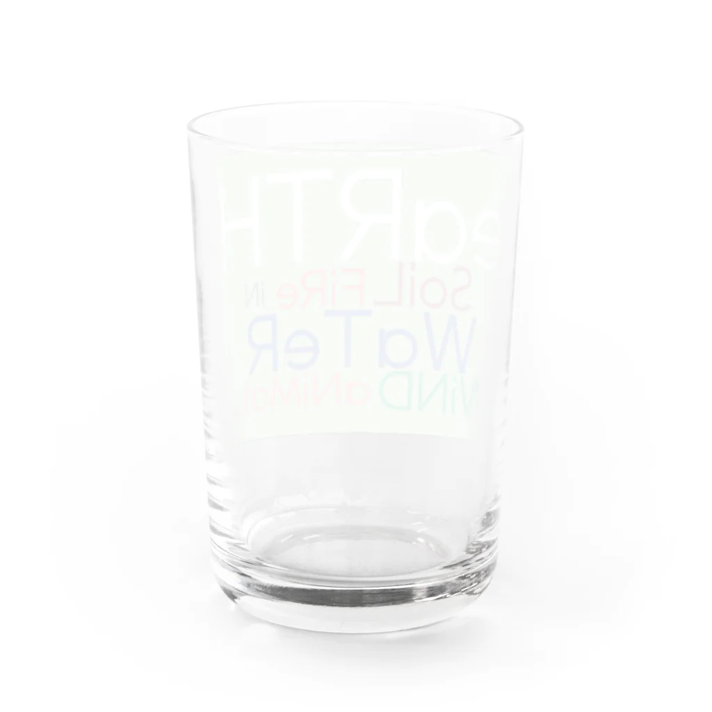 QB🦖のアース Water Glass :back