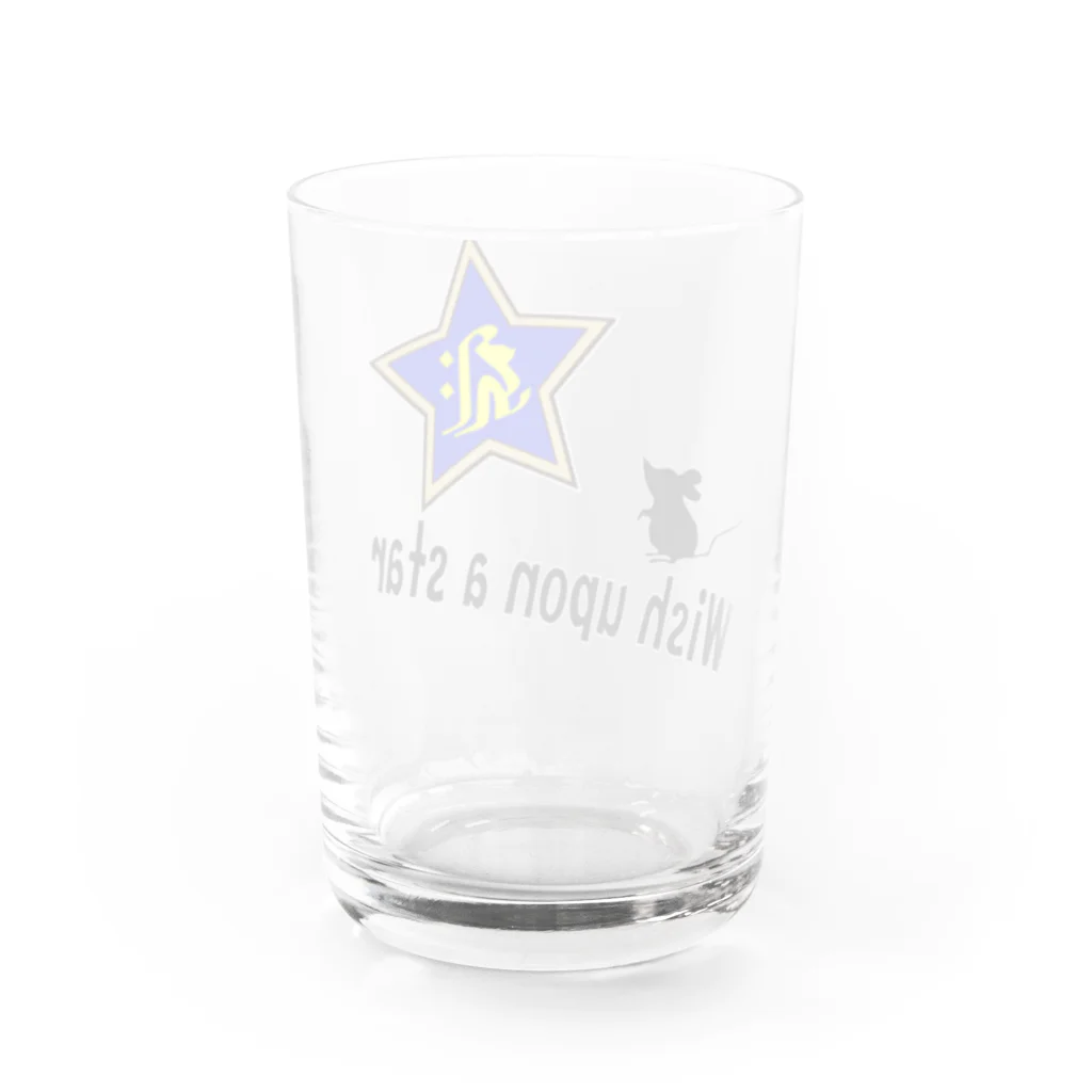 Yuko’ｓ Galleryの【開運祈願】星に願いを！ Wish upon a star! 子年生まれ守護梵字キリーク Water Glass :back