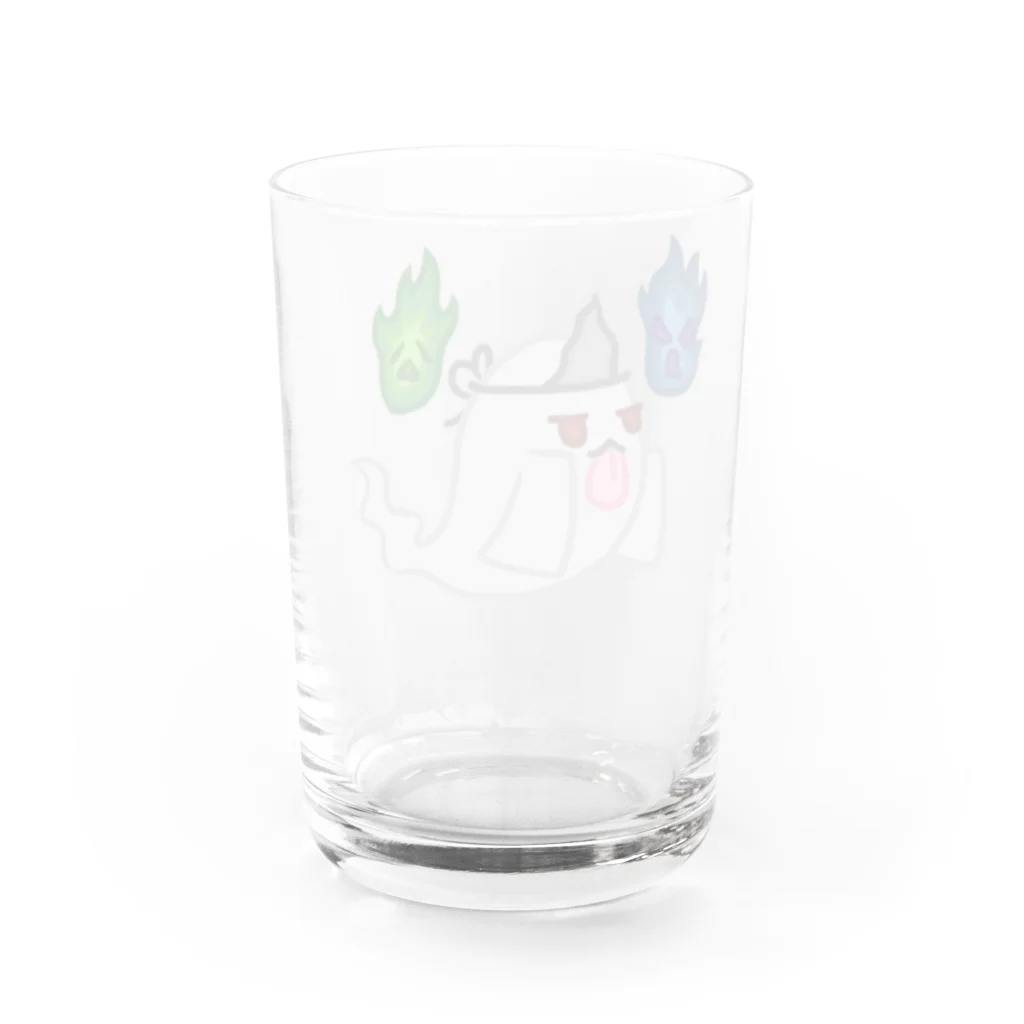 ウサネコのゾワゾワゆーれい Water Glass :back