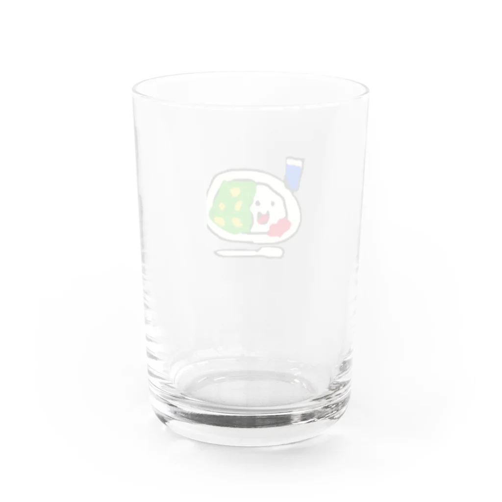 四角くてカリカリのカレーライス Water Glass :back