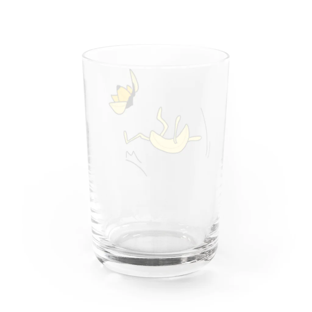 こんぺい工房の皮に滑るバナナ Water Glass :back