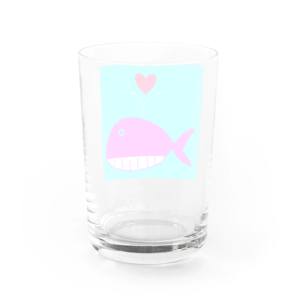 あげぱのくじらぶ Water Glass :back