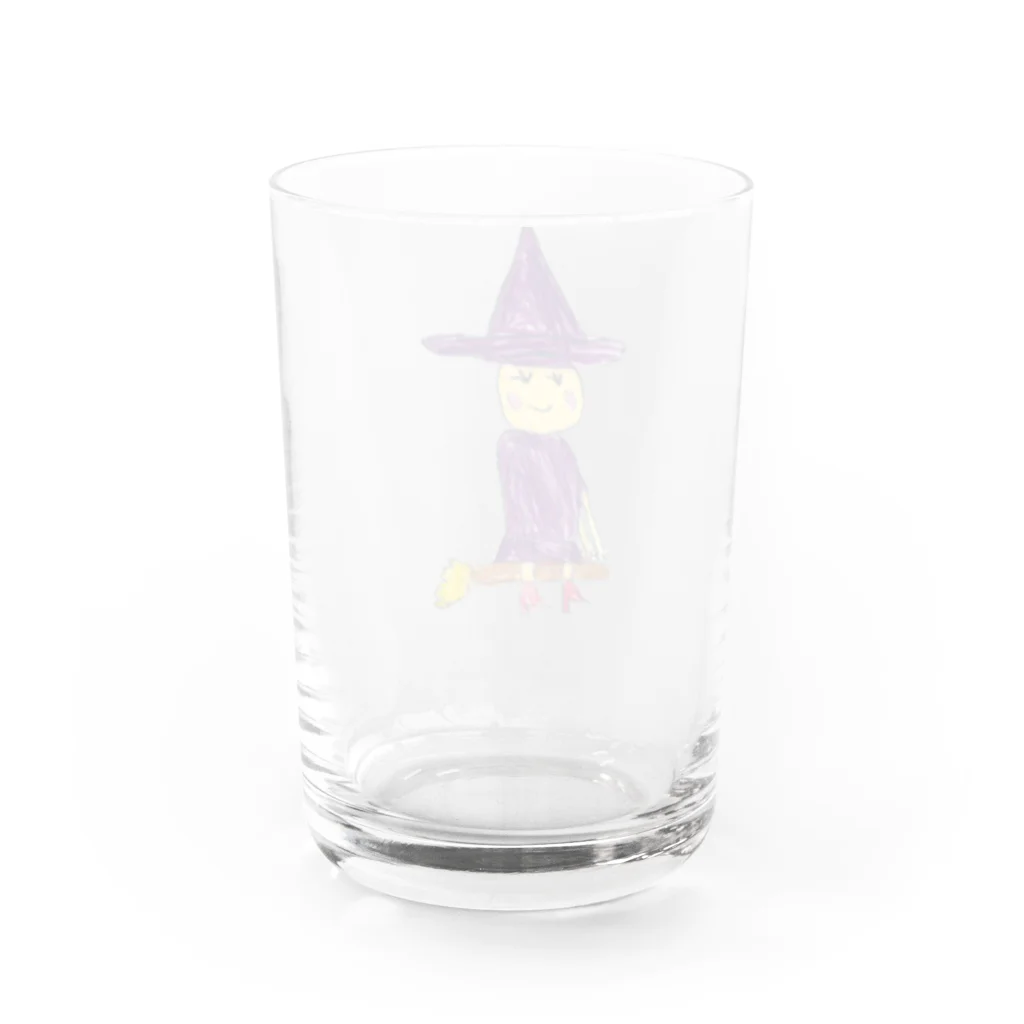 いいことかあるかもしれないお店の赤い靴を履いた魔女 Water Glass :back