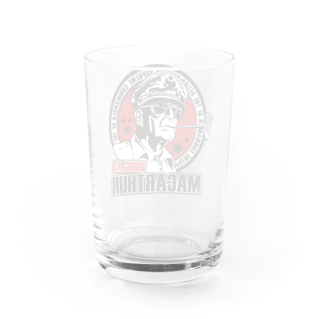 ことり屋の連合国軍最高司令官ダグラス・マッカーサー Water Glass :back