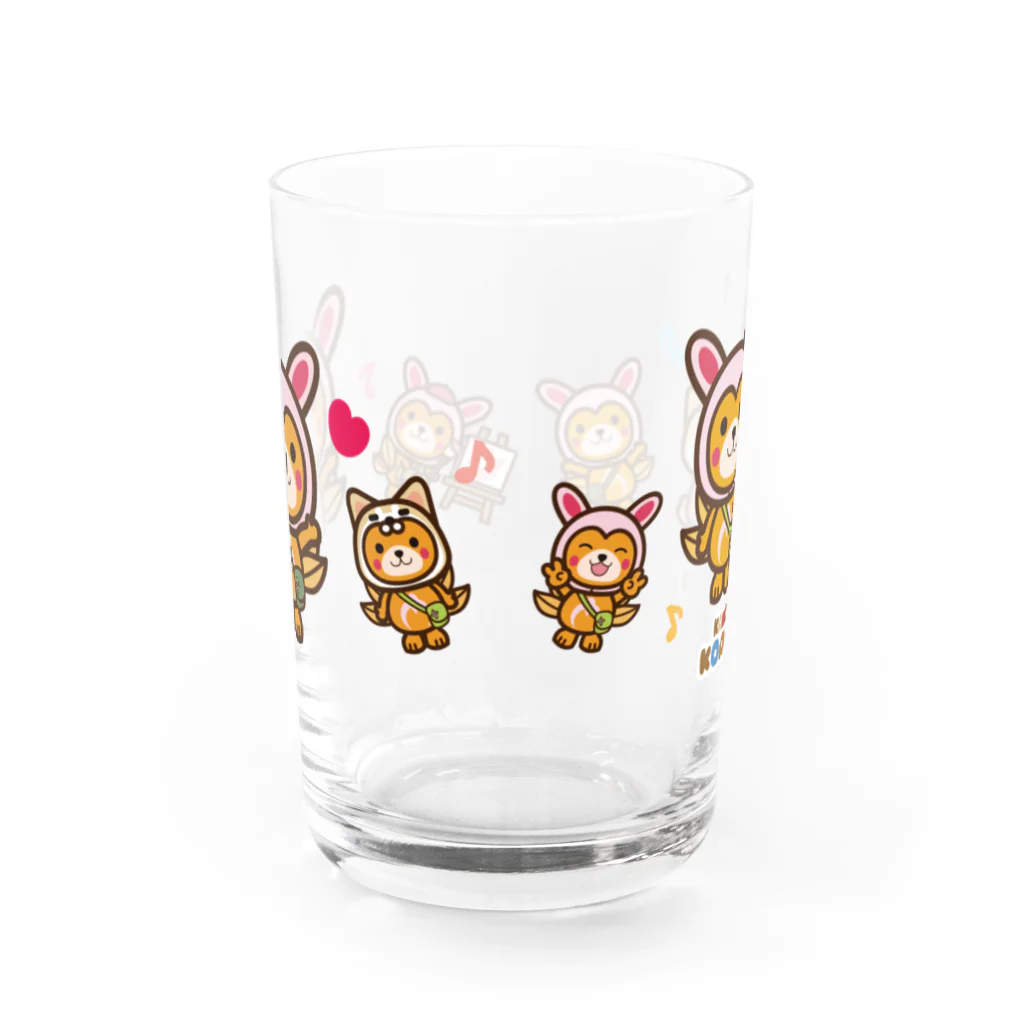 ニャジロウショップSUZURI店のこあぴょんグラス Water Glass :back