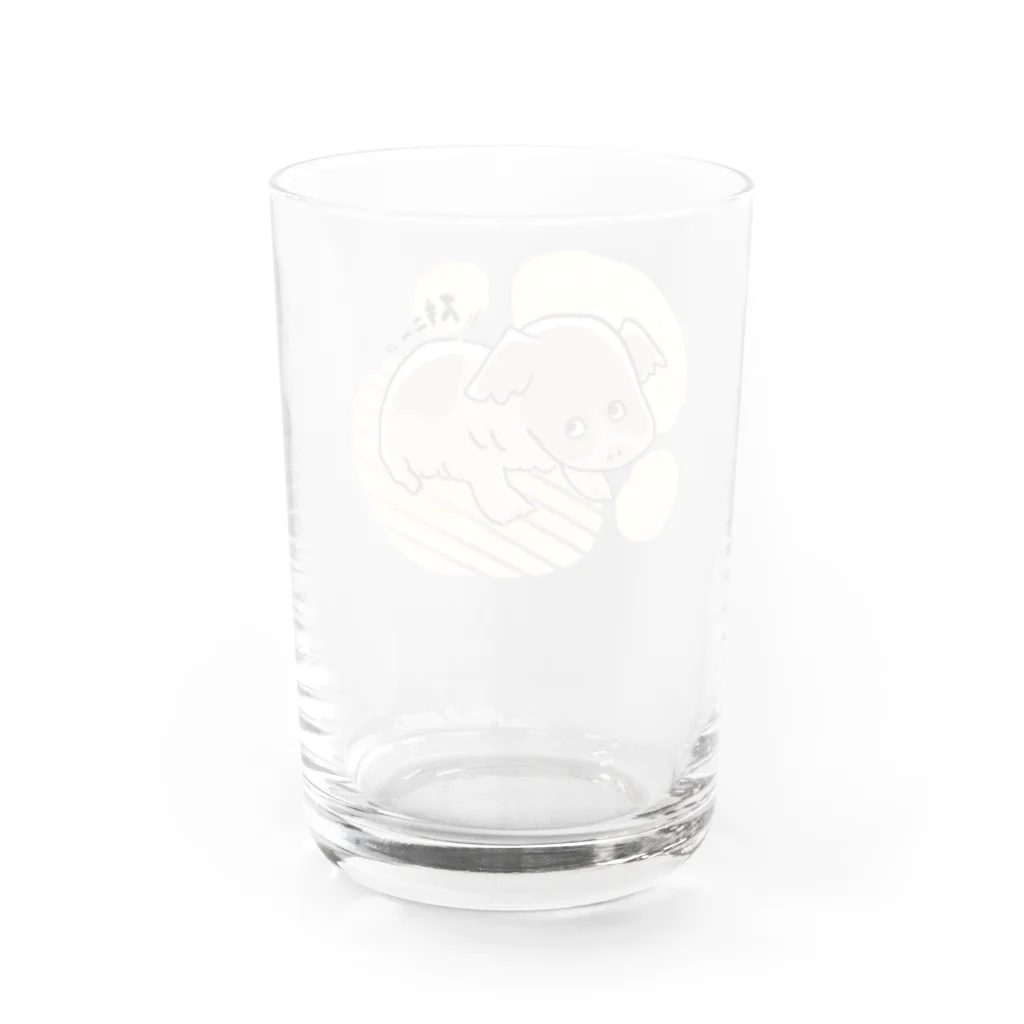 aNone sOnoneのスキニーギニアピッグイラストグッズ Water Glass :back