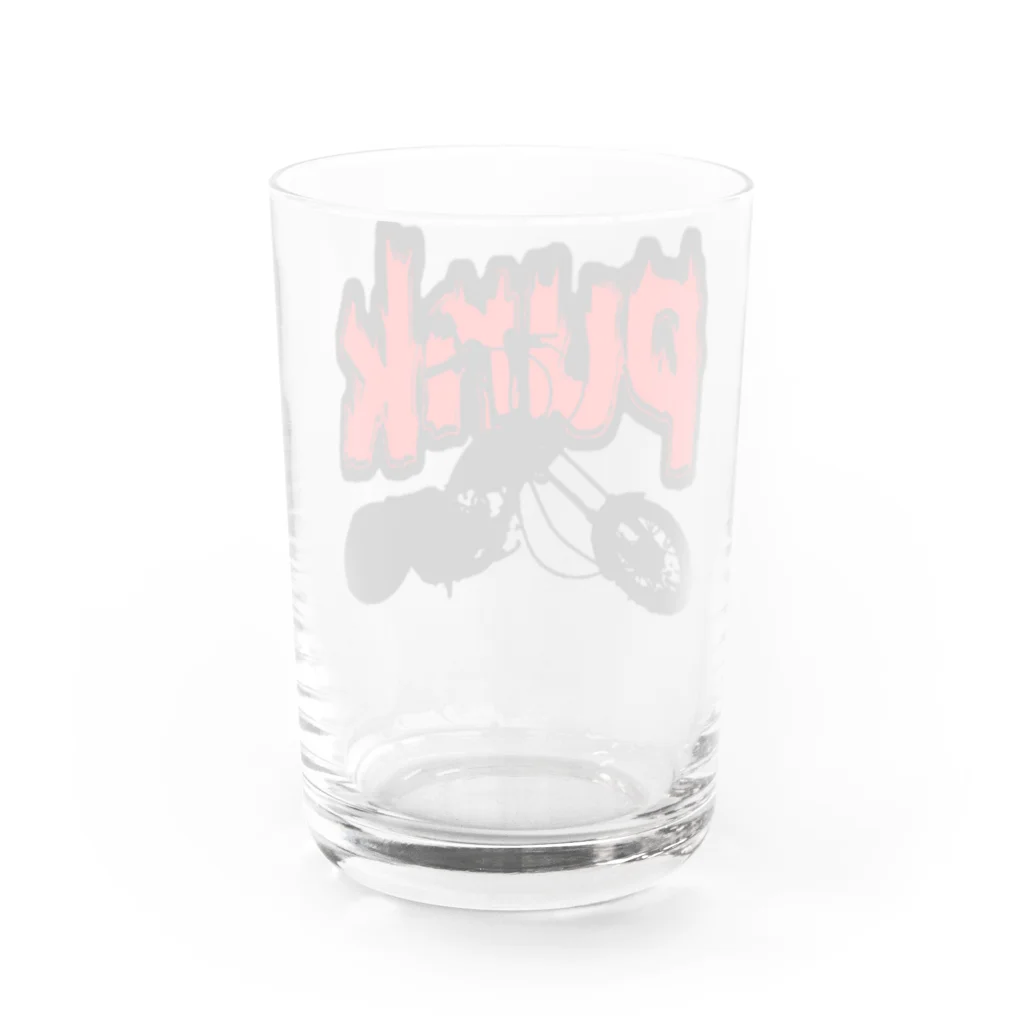 【12moonMonstarＺ】トゥエルブムーンモンスターズのパンクバイカーズ Water Glass :back