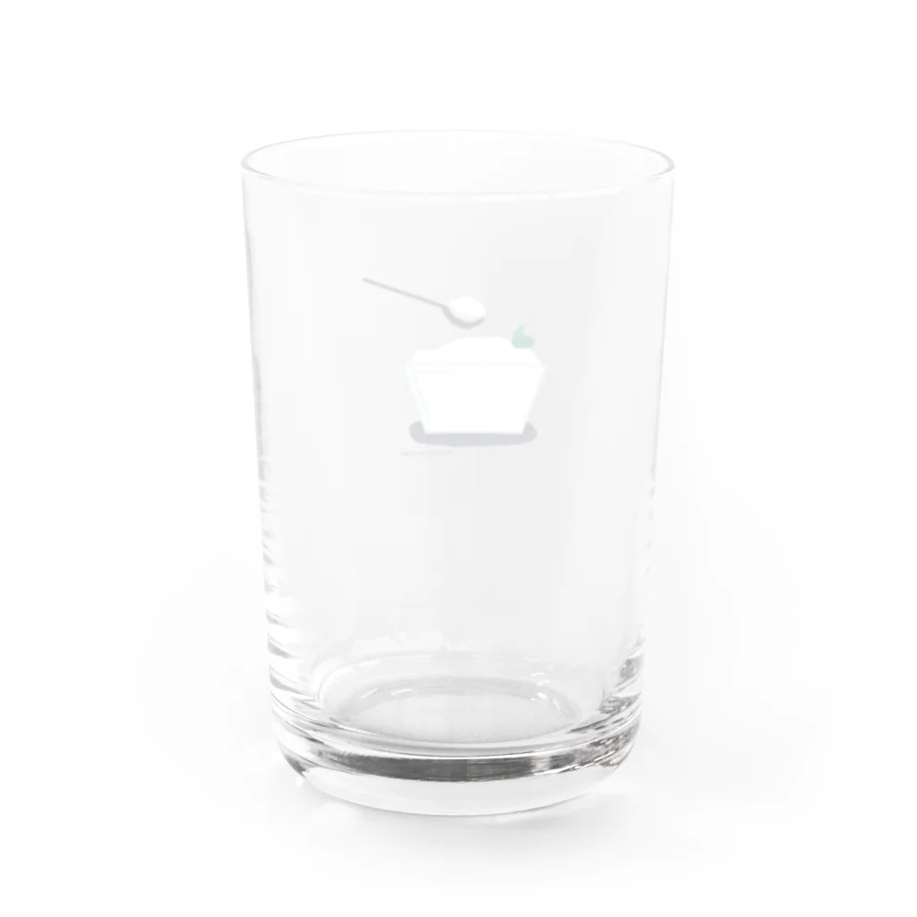 天ざるそばのヨーグルト（ゆっくりたいむ） Water Glass :back