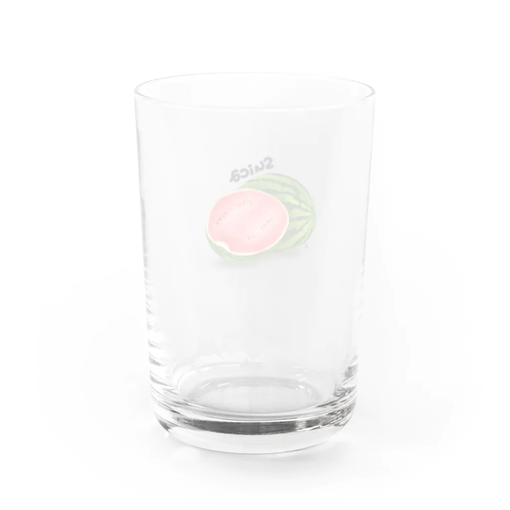 たゆたるのスイカ Water Glass :back