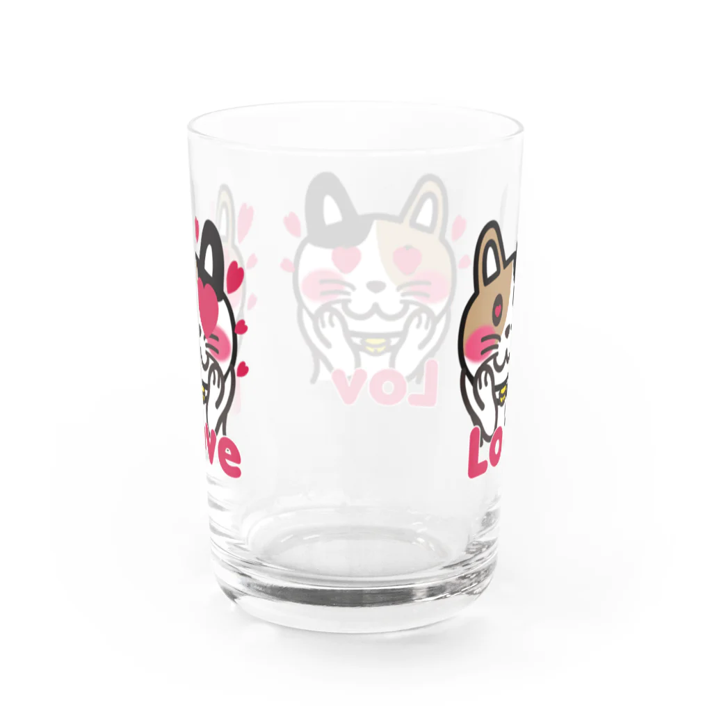 キッズモード某のねこLove Water Glass :back