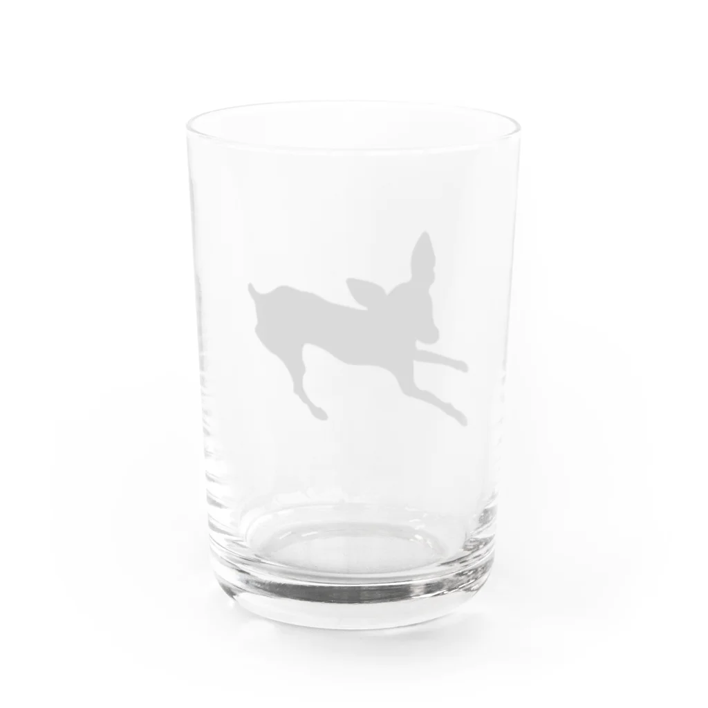 元帥 栞⋆*のミニピンのあずきちゃん Water Glass :back