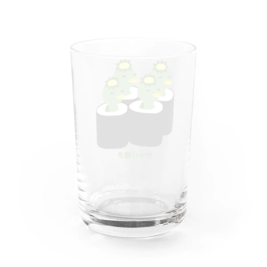 麦畑のカッパ巻き Water Glass :back