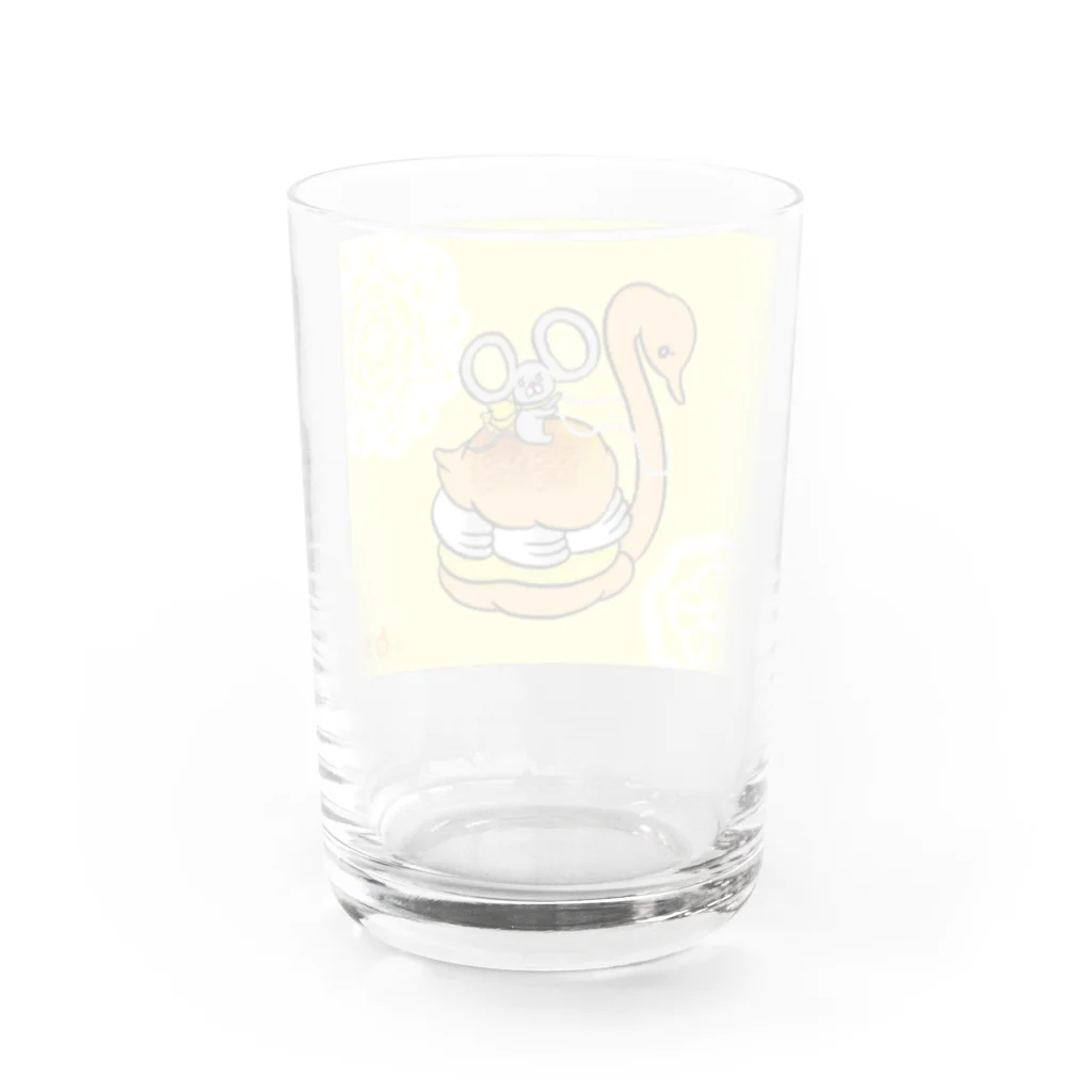 白玉shopのねずみのリコッタとスワンシュー Water Glass :back