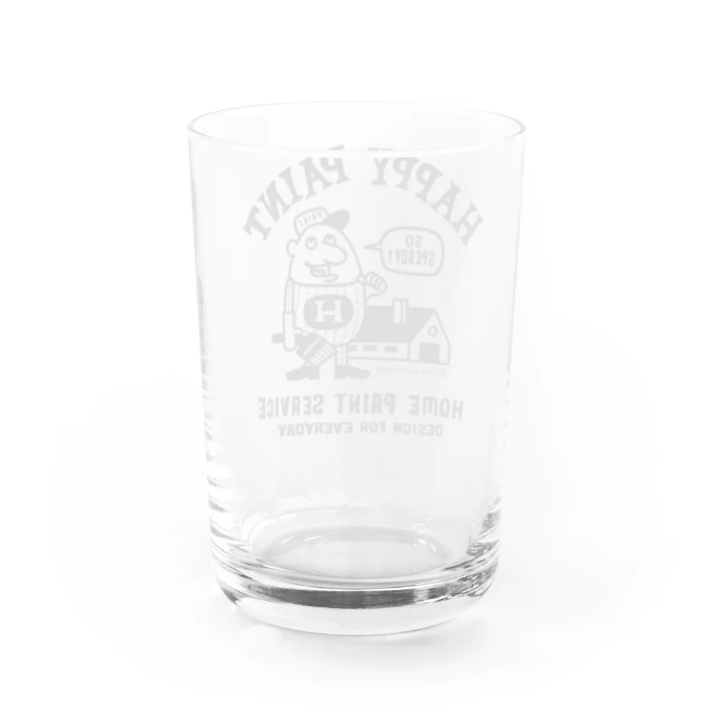 Design For Everydayのペイントマン　両面 Water Glass :back