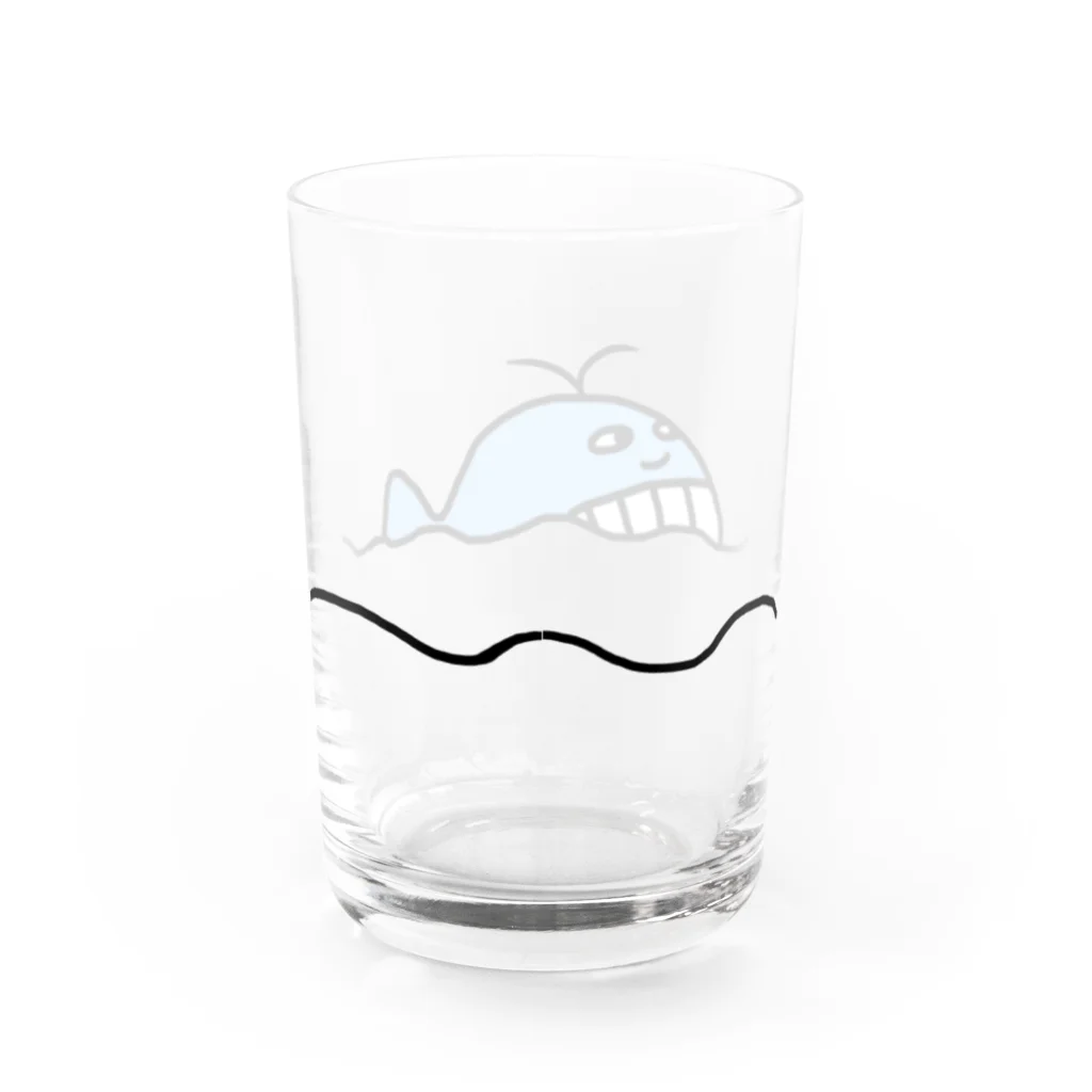 鯨木の波乗りジャック Water Glass :back