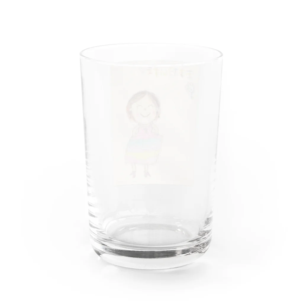 aoruriのママだいすき Water Glass :back