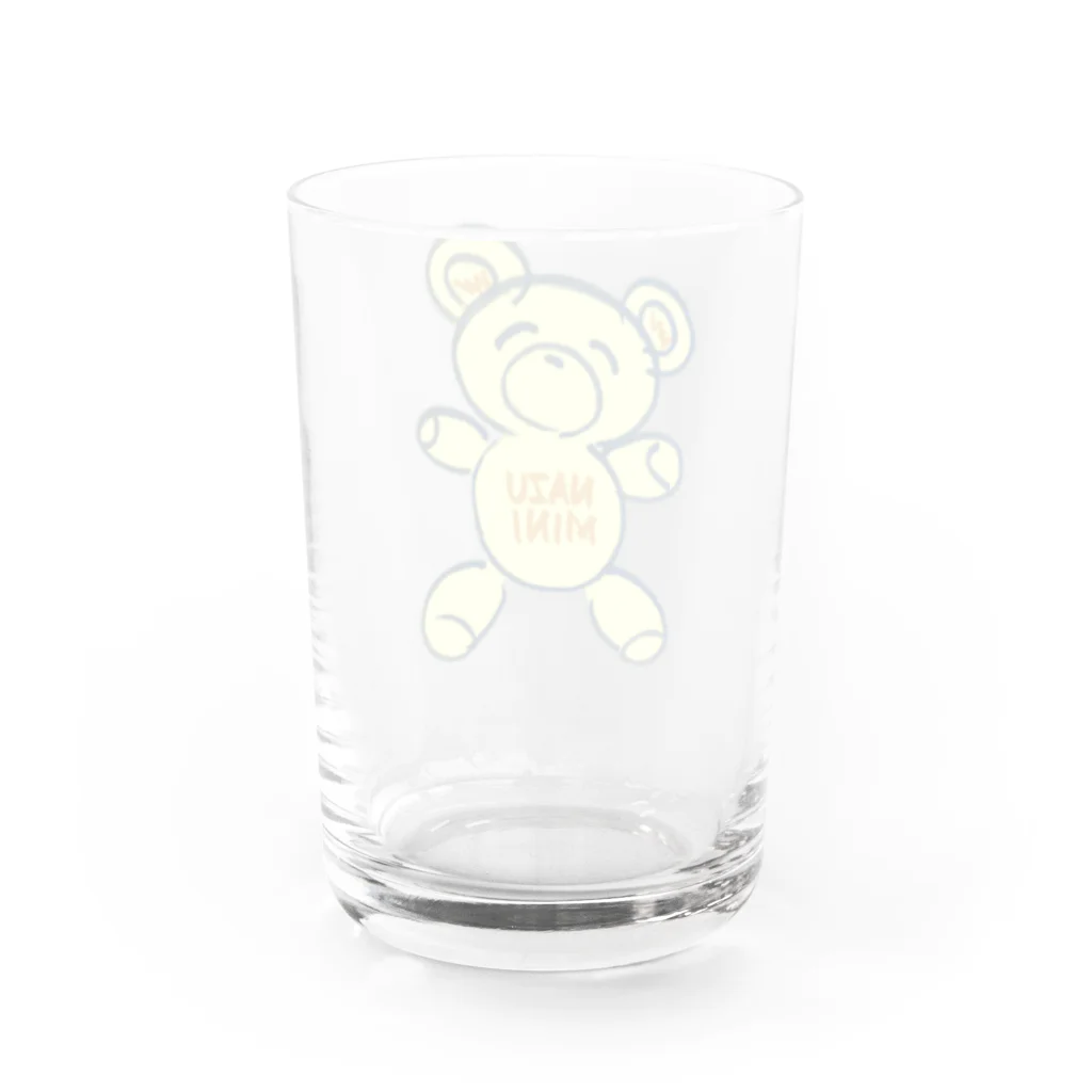 NAZU MINIのNAZU MINI bear （yellow）グッズ Water Glass :back