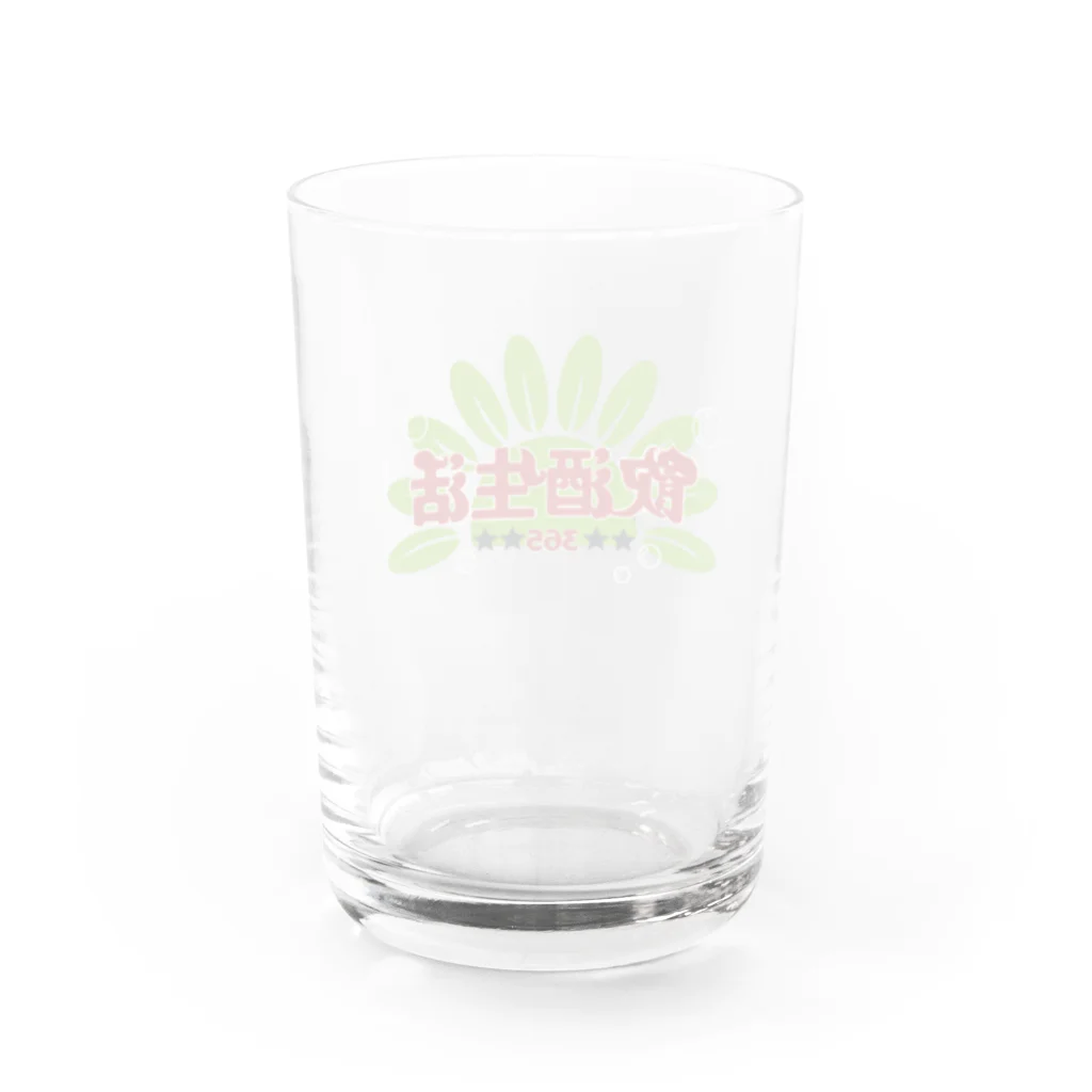 麿まろ / maro maroのトキメキ四文字　飲酒人生 Water Glass :back