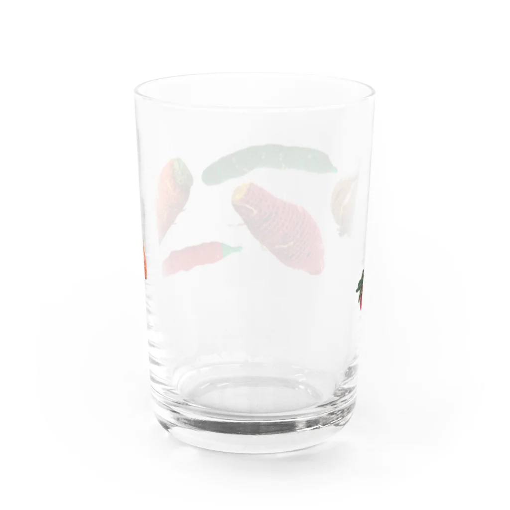 SHOP AKAONIの毛糸で編んだ野菜 Water Glass :back