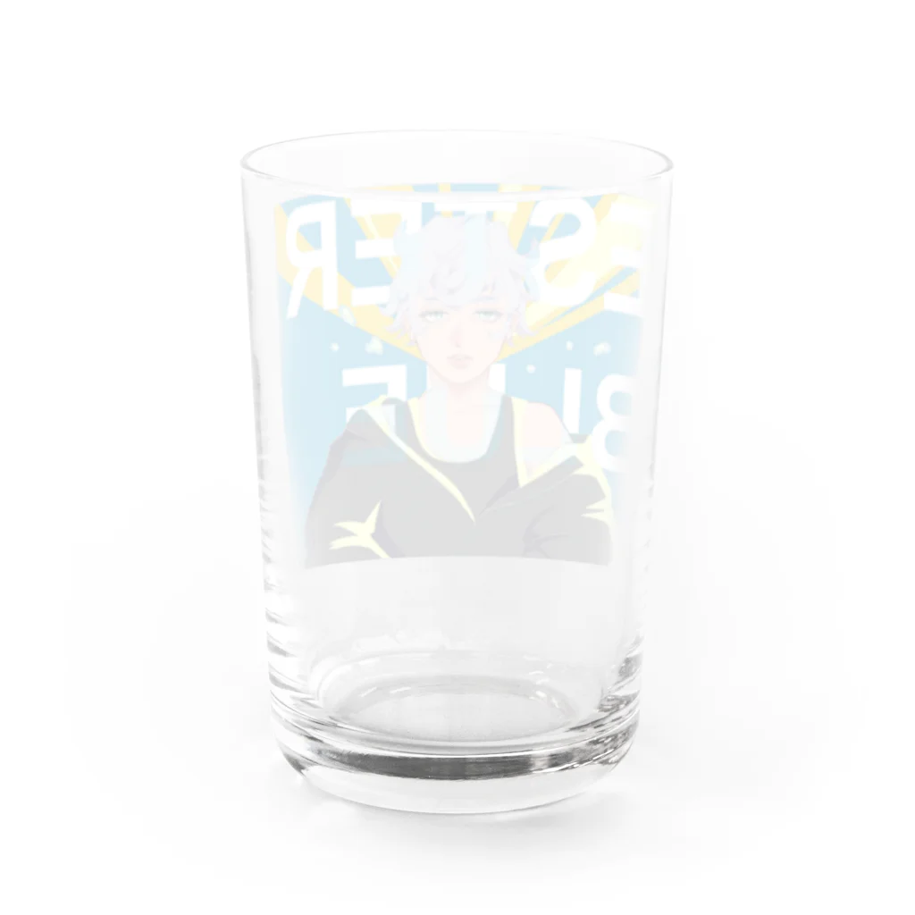 田団団長@ナマハゲダーのESTER BLLUE  Water Glass :back