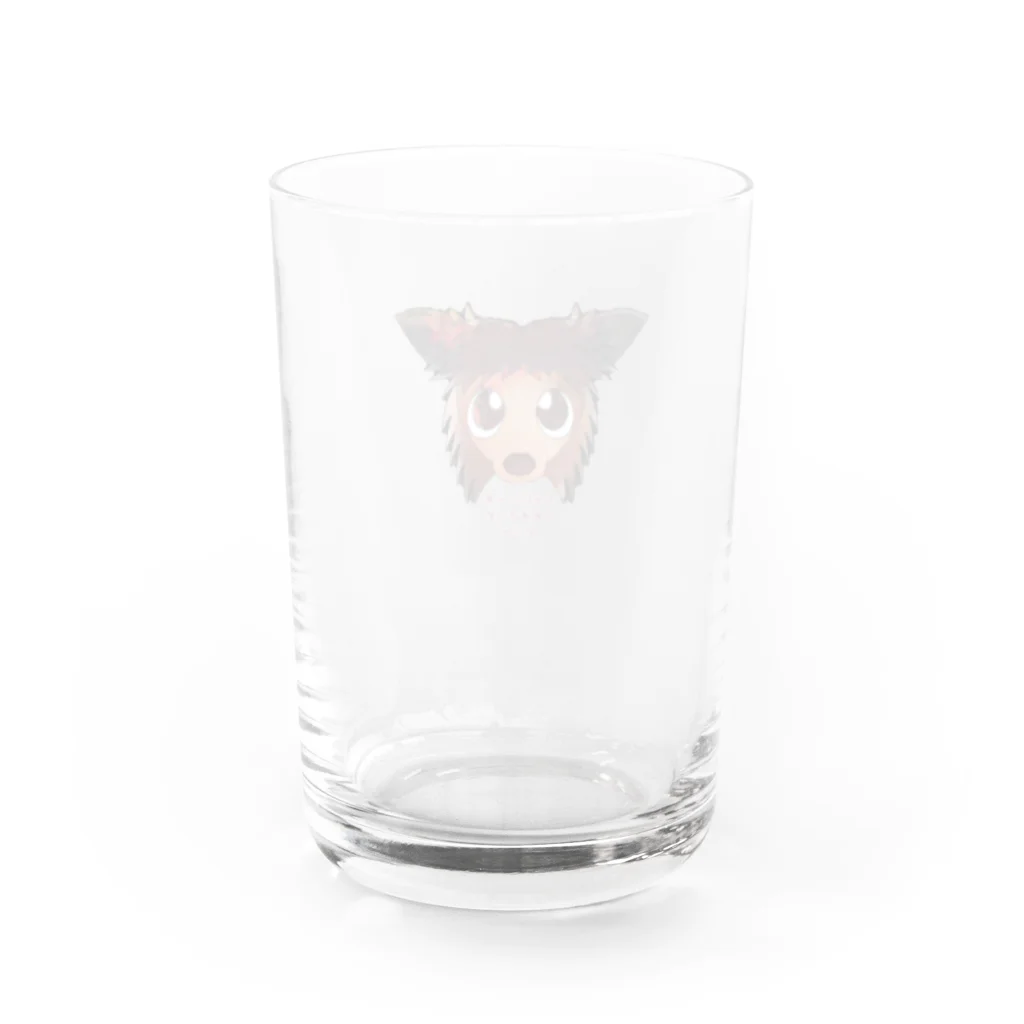 Honey gardenのチャイクレ茶色い子  Water Glass :back