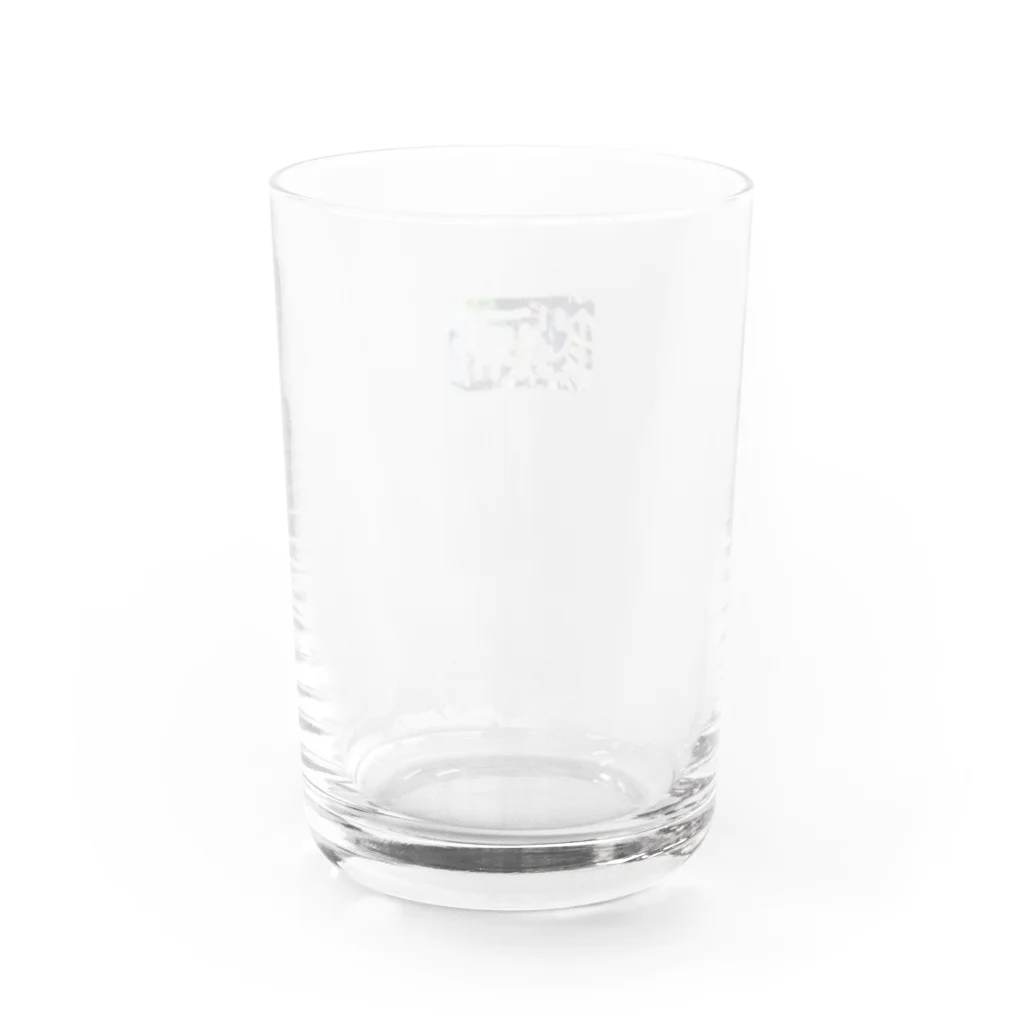 底辺のはんこロゴアイテム Water Glass :back