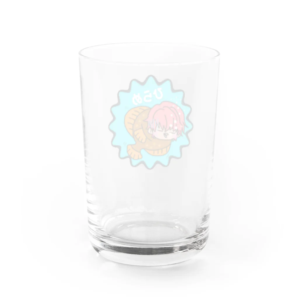 ひらめ【討伐隊】のひらめくん Water Glass :back