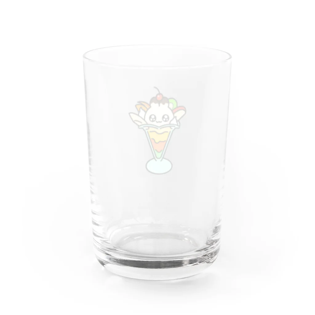 み〜にょのフルーツパフェちゃん Water Glass :back