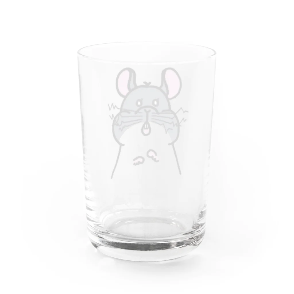 チンチラごまめと愉快な仲間たちのびっくりごまめ Water Glass :back