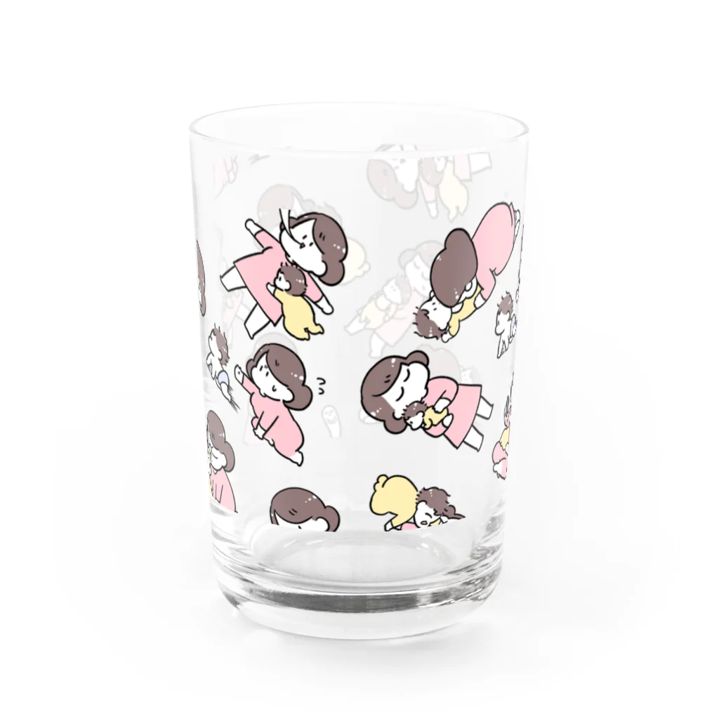 倉田けいのすこやかな母子 Water Glass :back