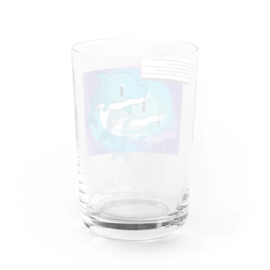 hArUのイルカちゃん２ Water Glass :back