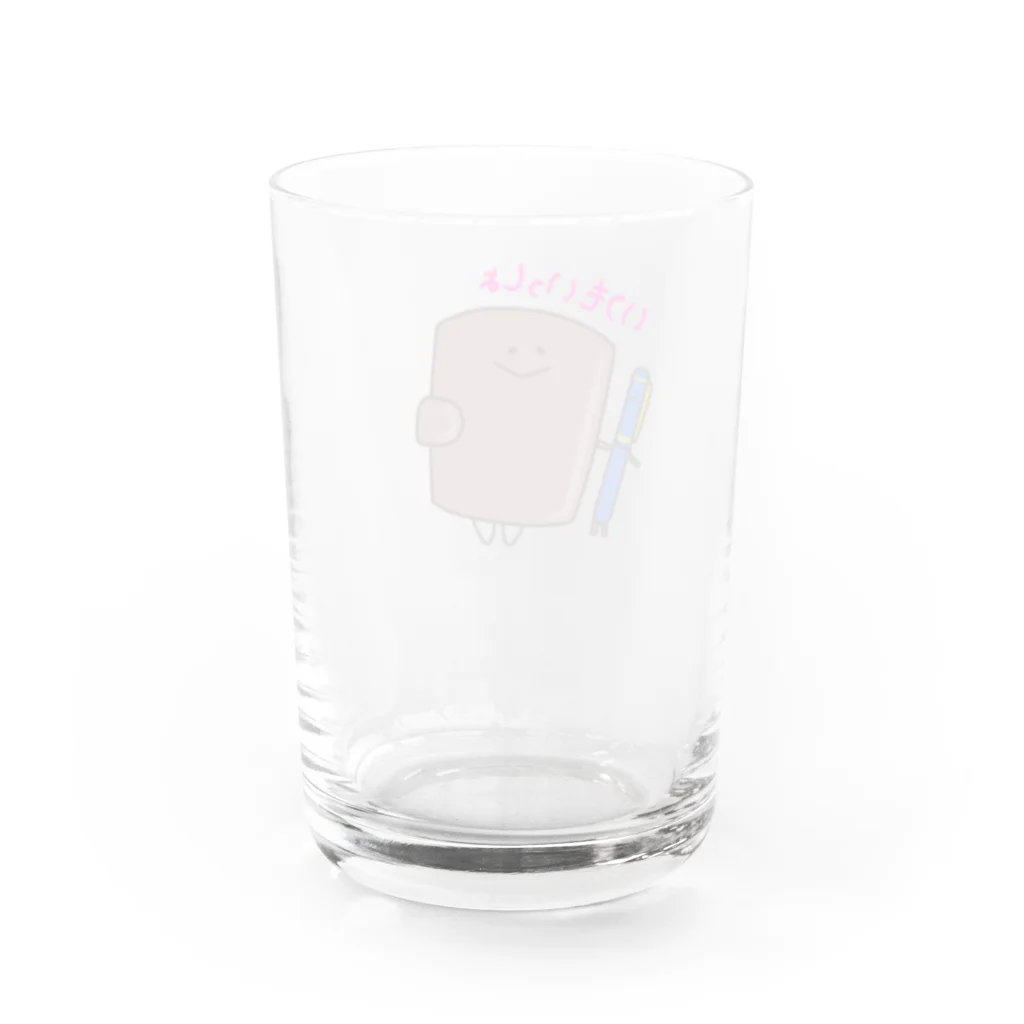 MONYAEの万年筆くんとシステム手帳さん Water Glass :back