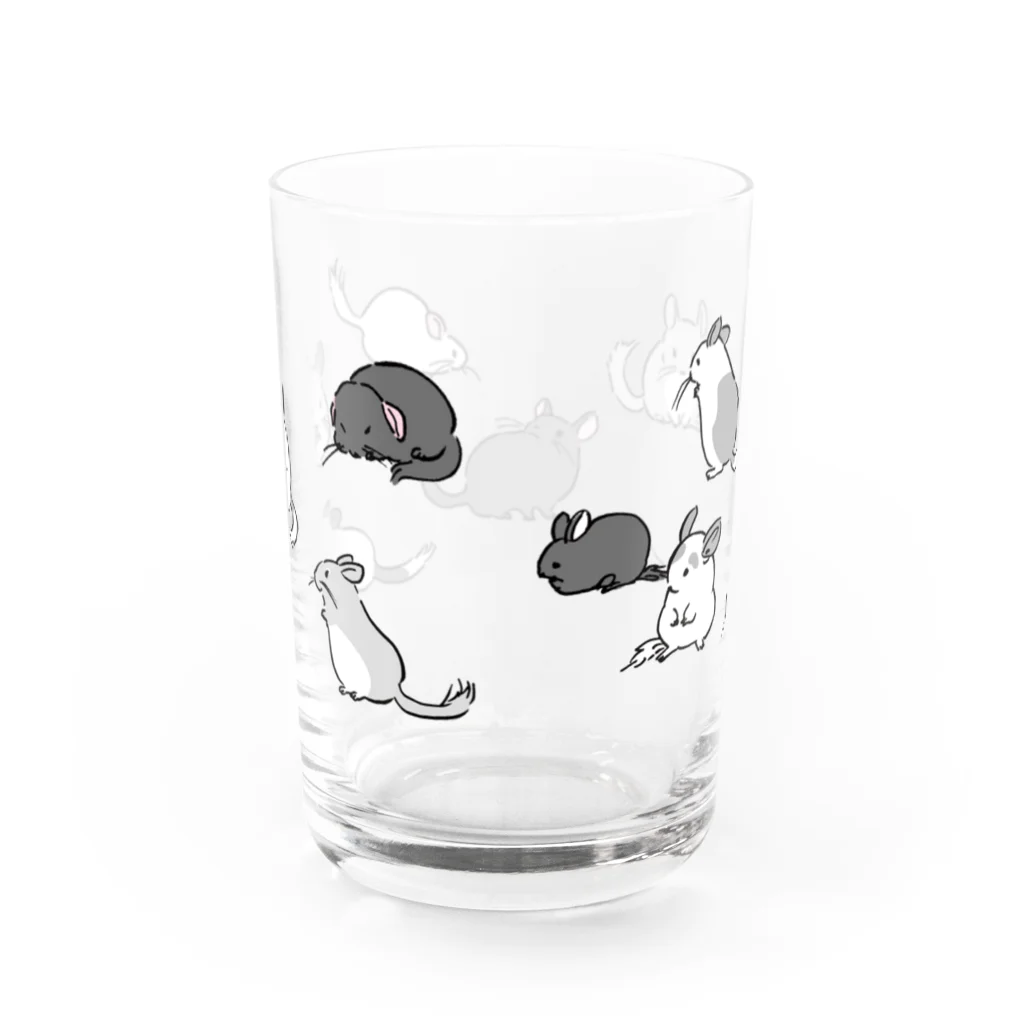 plum shopのいろいろチンチラグラス Water Glass :back