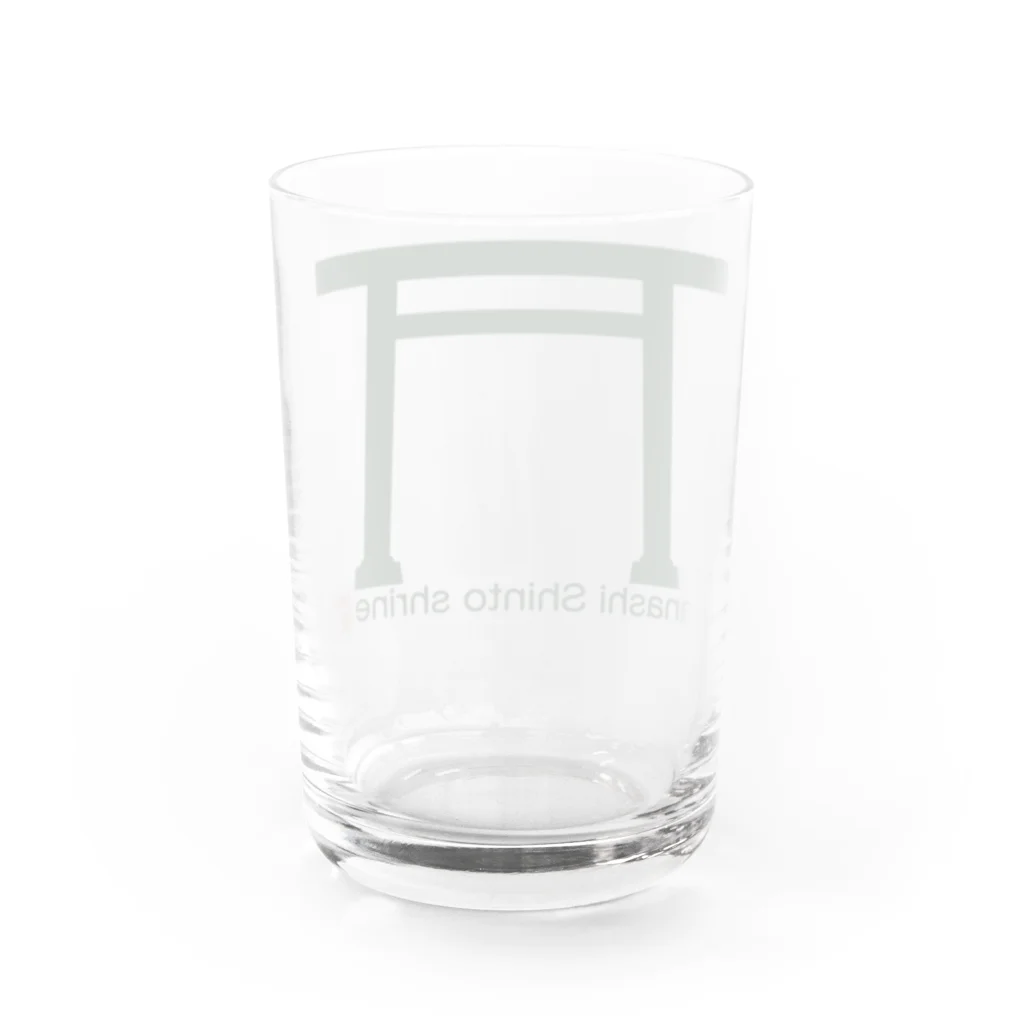 松や SUZURI店の田無神社（東京） Water Glass :back