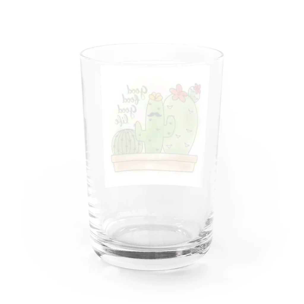 Mr.Perez’s Roomのサボテン ペレス- GOOD FOOD GOOD LIFE Water Glass :back