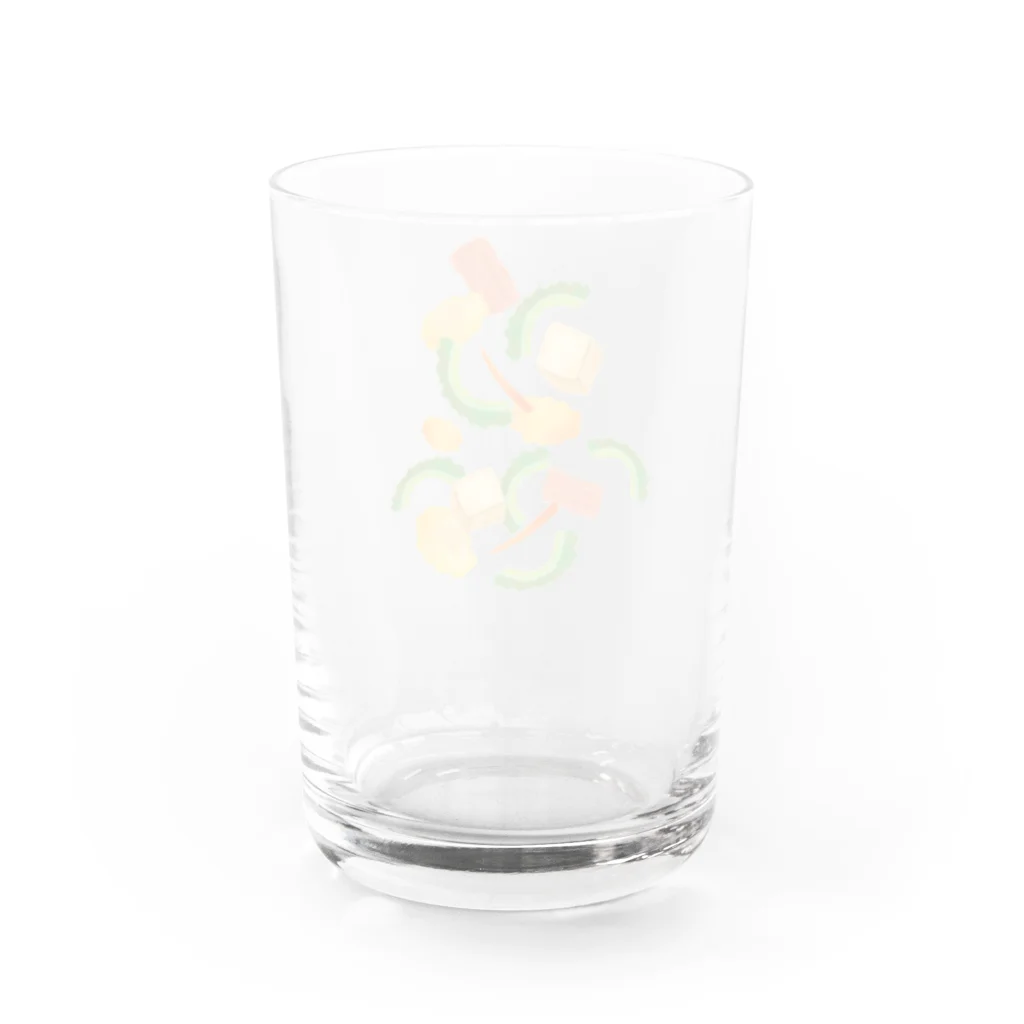 のぐちさきのごーやちゃんぷるー Water Glass :back