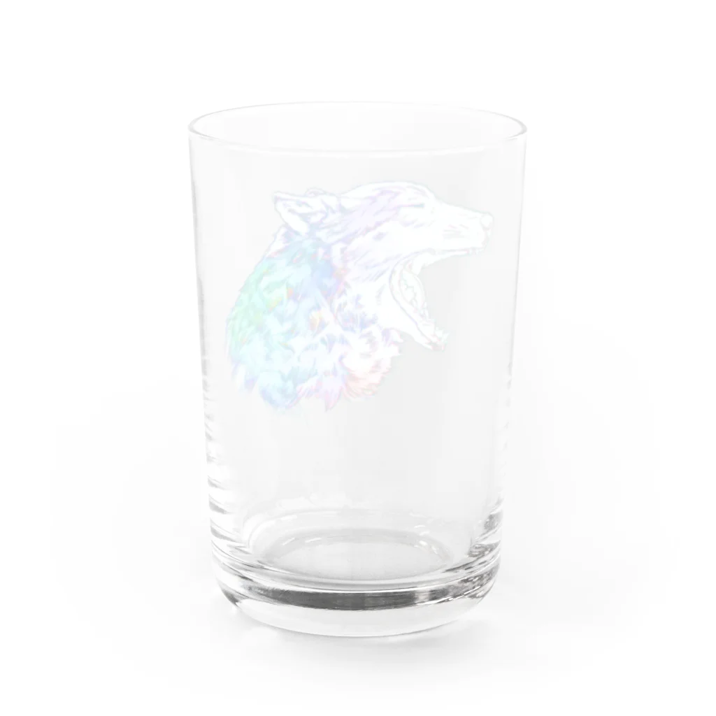 1024のオオカミ Water Glass :back