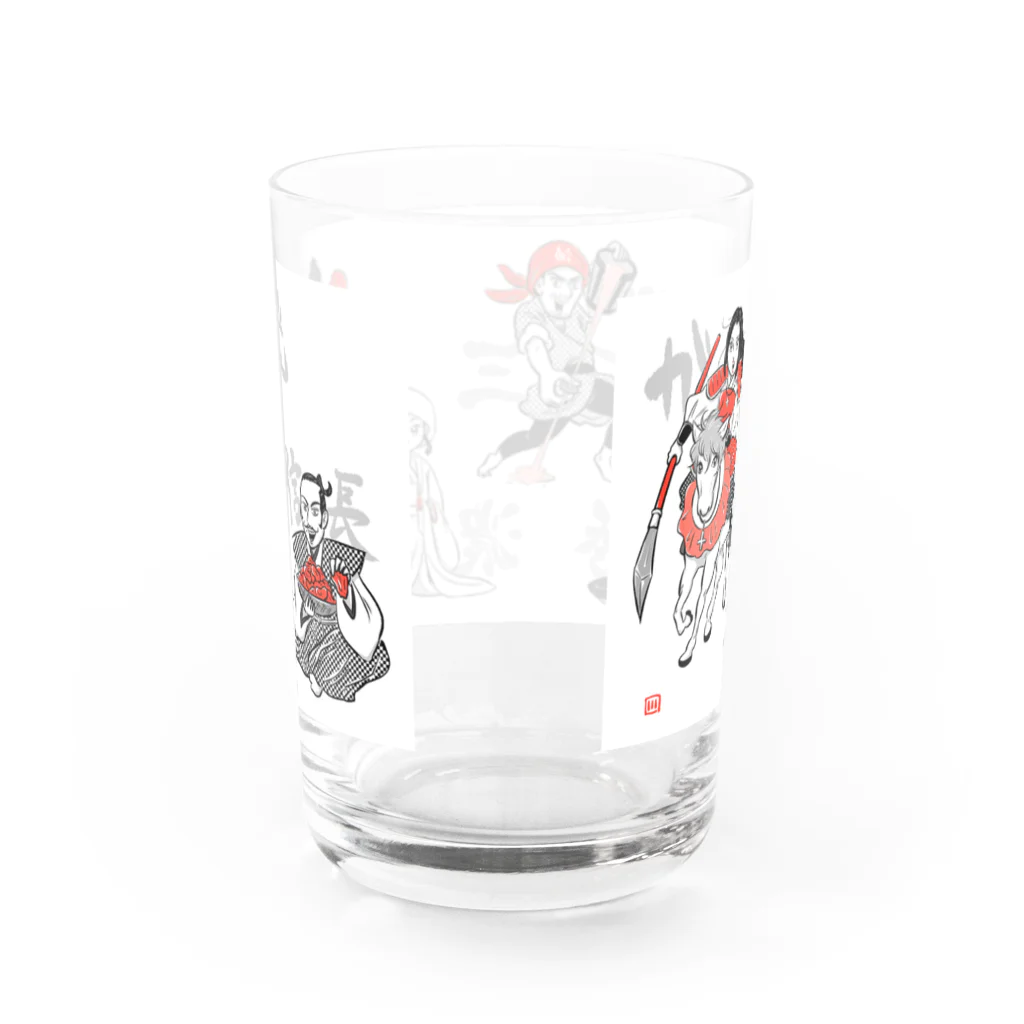 カワグチマサミのグッズの実は○○だった!?戦国武将姫 Water Glass :back