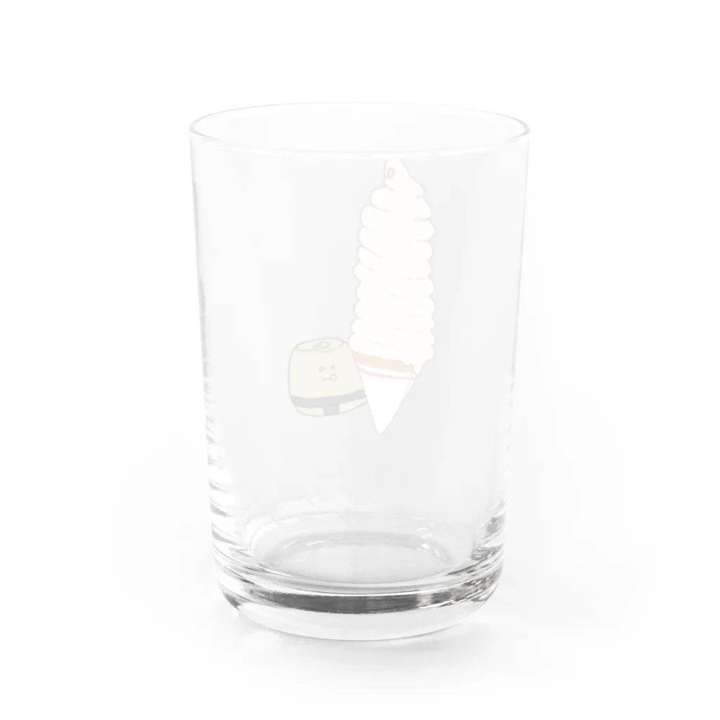 ぱくぱくショップのソフトクリーム Water Glass :back