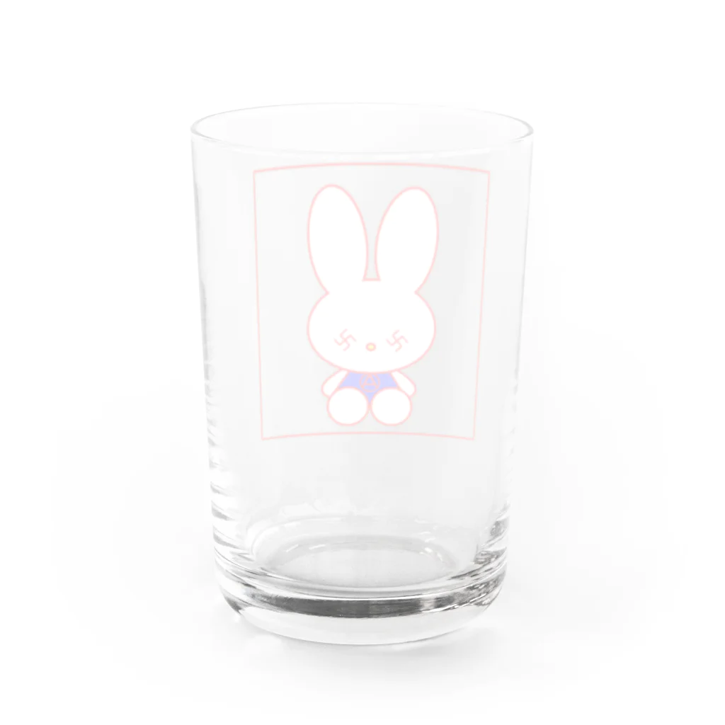 絶滅危惧種　suzuri 店の６つ子あなーきすと「卍」 Water Glass :back