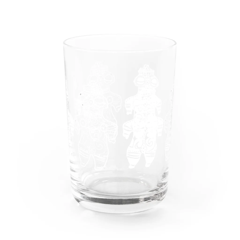 あんこらちの白☆遮光機土偶コップ Water Glass :back