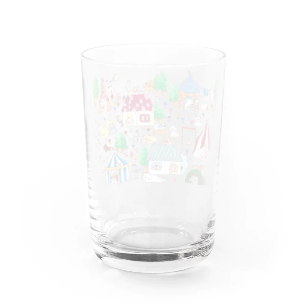 いぬけんやさんのいぬまちほのほのタイム Water Glass :back