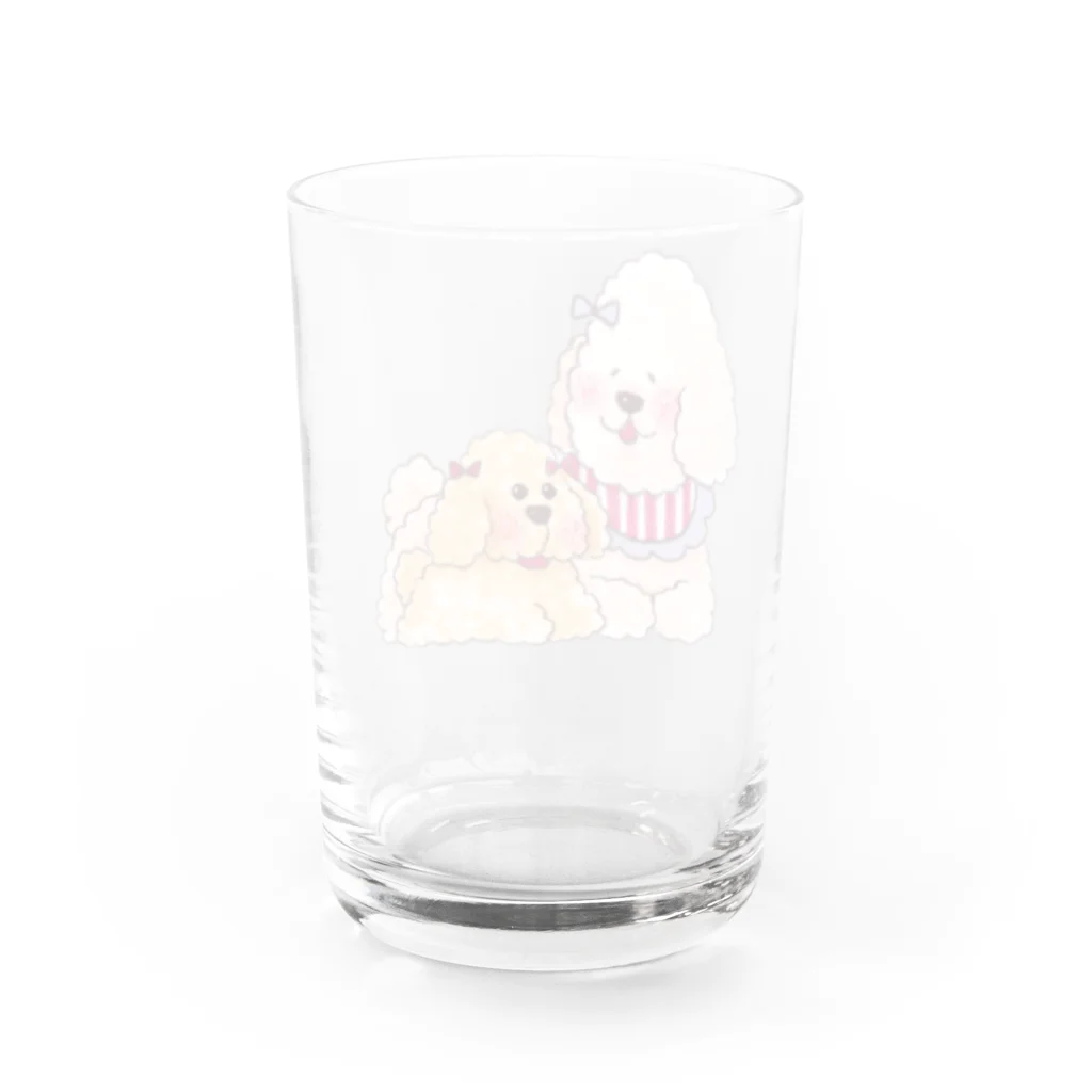 いぬけんやさんのももちゃんととまちゃん Water Glass :back